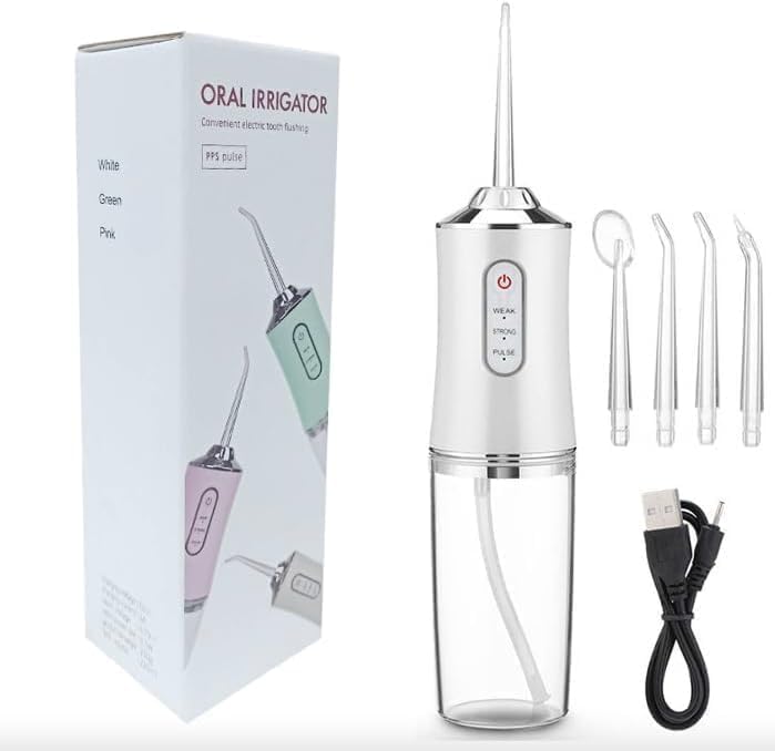 Cordless Water Flosser with 3 Modes & 4 Jet Tips