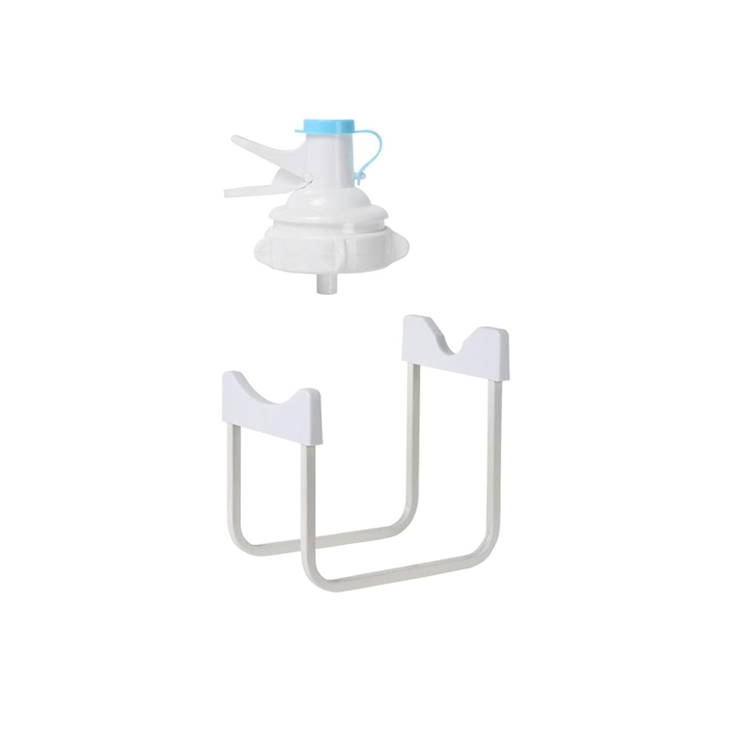 Desktop Water Bottle Dispenser Stand with Spout – White