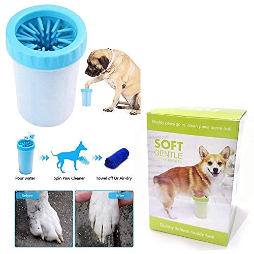 Dog Paw Cleaner Cup with Soft Silicone Bristles – Easy Pet Foot Washer