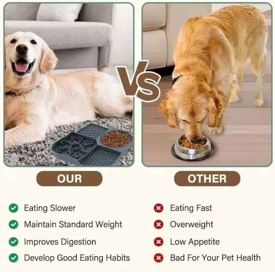 Dog & Cat Lick Mat Slow Feeder | Anxiety Relief & Strong Suction