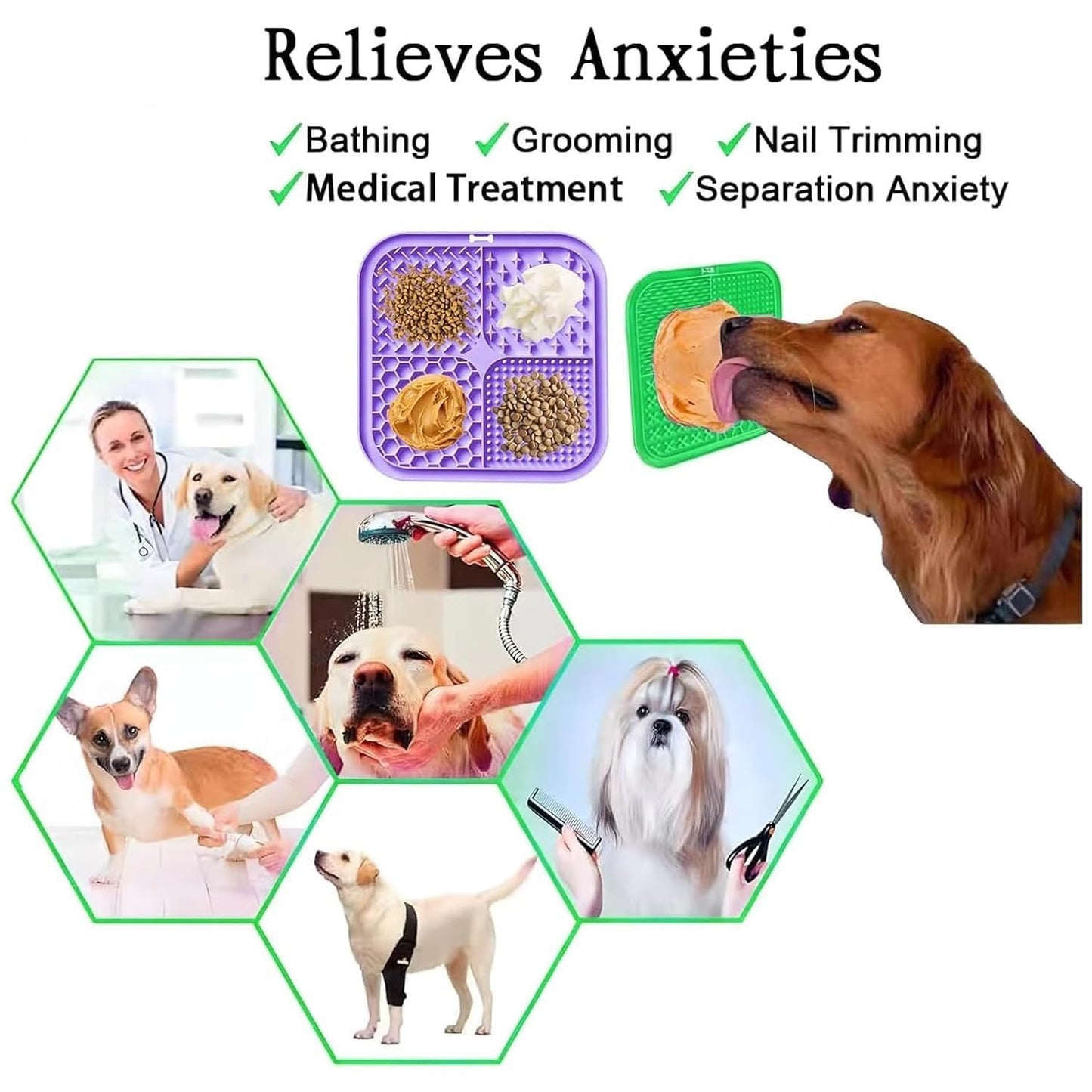 Dog & Cat Lick Pad Slow Feeder | Anxiety Relief & Healthy Eating