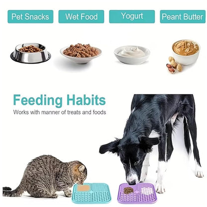 Dog & Cat Lick Pad Slow Feeder | Anxiety Relief & Healthy Eating