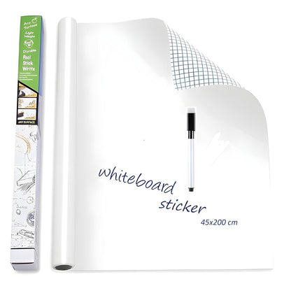 45×200 cm Whiteboard Wall Sticker with Marker | Dry Erase Planner