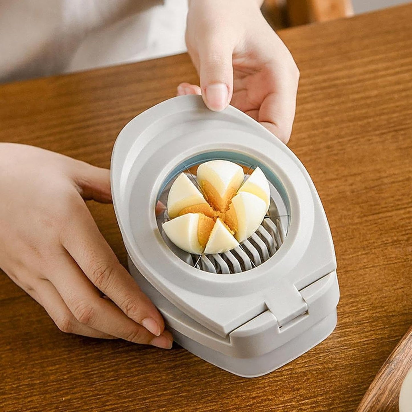 Egg & Strawberry Slicer with Stainless Steel Blades – Kitchen Tool