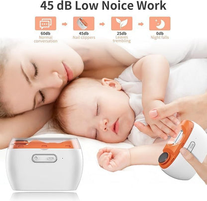 Electric Automatic Nail Clipper with LED Rechargeable Safe Trimmer