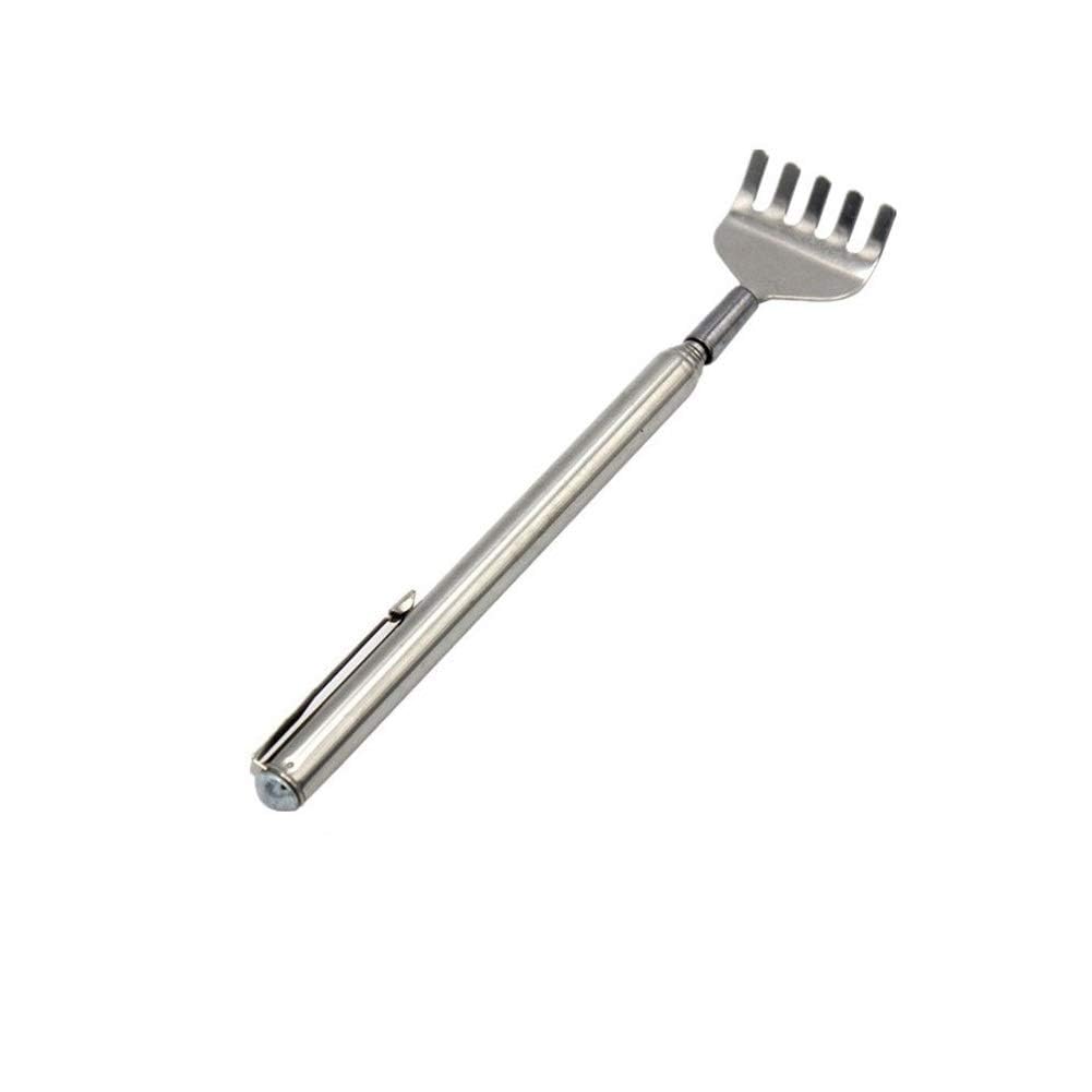 Extendable Stainless Steel Back Scratcher & Hand Massager Stick