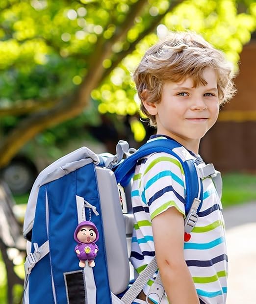 Face Changing Keychain 3D Cartoon Key Ring with 3 Expressions