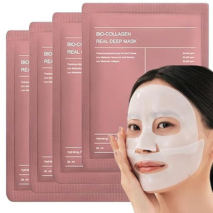 “Bio-Collagen Face Mask | Korean Hydrogel for Hydration, Anti-Aging & Glow”
