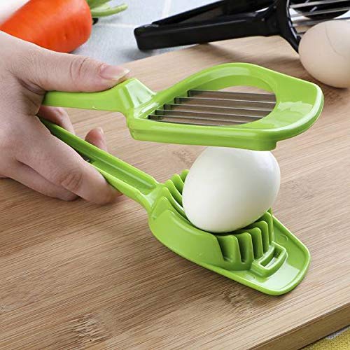 Handheld Egg & Fruit Slicer with 7 Stainless Steel Blades
