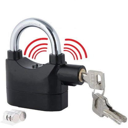 High Security Alarm Padlock with 110dB Siren & 3 Keys
