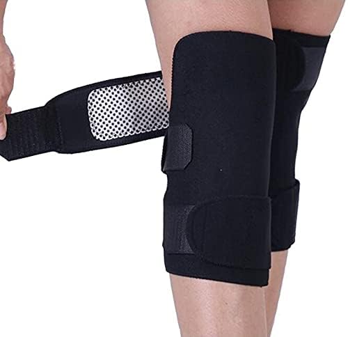 Tourmaline Magnetic Therapy Knee Support Belt – Self-Heating Orthopedic Knee Pads for Pain Relief, Arthritis, Sports Injuries & Joint Support | Adjustable Brace for Men & Women (1 Pair)