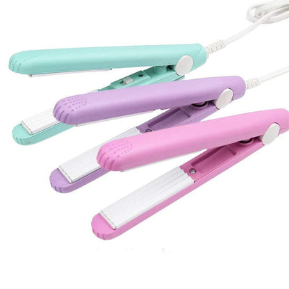 Mini Hair Straightener - Portable Ceramic Flat Iron for Travel | 30-Second Quick Heating | Frizz-Free Styling for All Hair Types