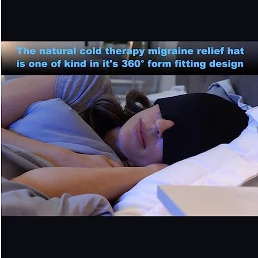 Migraine Ice Head Wrap Cold Compress Headache Relief Cap