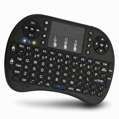 Mini Wireless Keyboard with Touchpad – Smart Portable Keyboard for Laptop, Desktop, Mobile, Tablet, Smart TV & TV Box (Black)