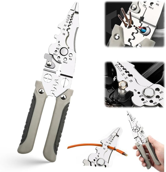 Multifunction Wire Stripper Crimper & Cable Cutter Pliers