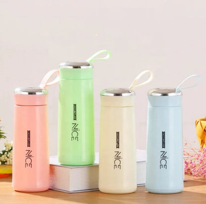 6 pcs NICE Glass bottle with Plastic Outer Body. Assorted colors