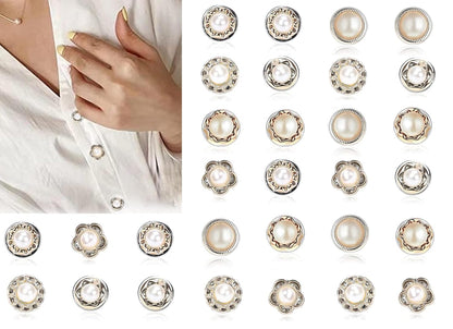 Pearl Brooch Pins for Clothing – 30 Pieces, Removable & No Sew