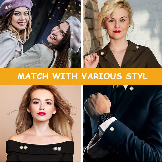 Pearl Brooch Pins for Clothing – 30 Pieces, Removable & No Sew