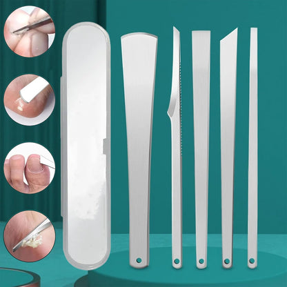 Pedicure Knife Set 5 Pcs Foot Callus Dead Skin Corn Remover Tools