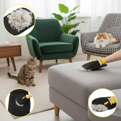 Pet Hair Removal Gloves – Electrostatic Fur Remover for Dogs & Cats