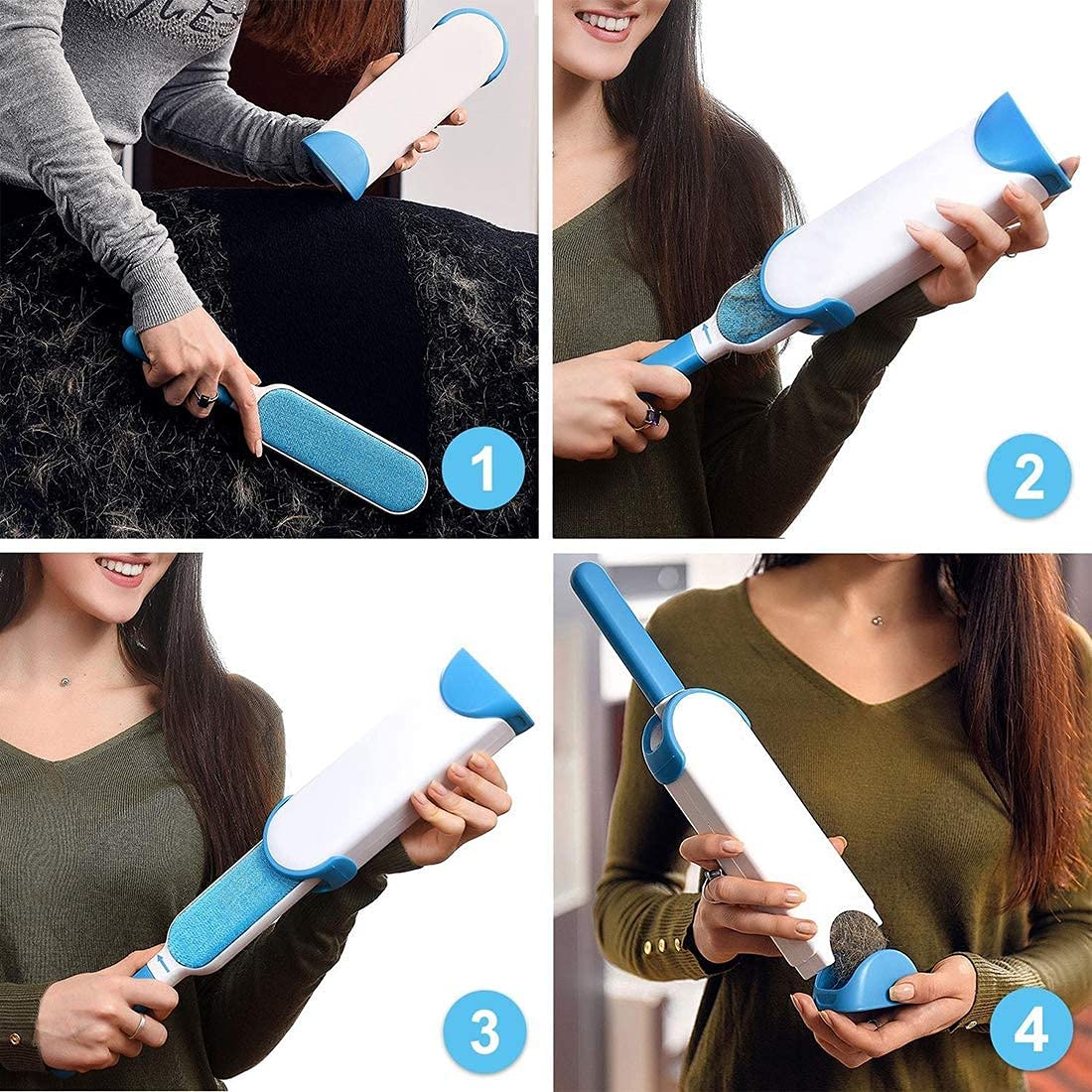 Pet Hair Remover Brush – Self-Cleaning Lint Brush for Dogs & Cats