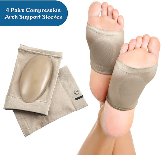 Plantar Fasciitis Arch Support Sleeves with Soft Cushion for Foot Pain