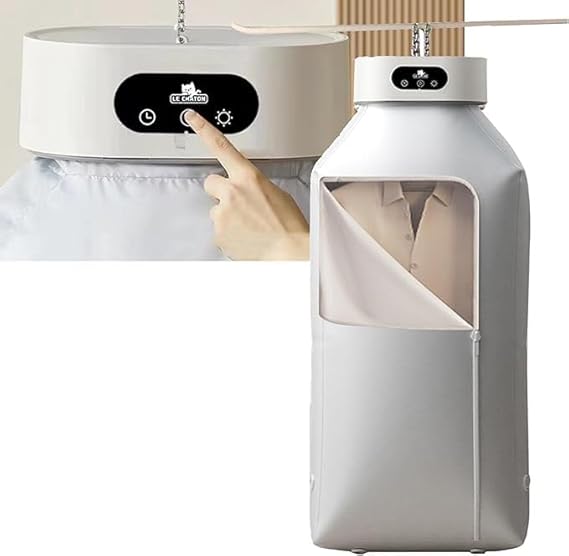 Portable Electric Clothes Dryer 1200W Foldable with Timer