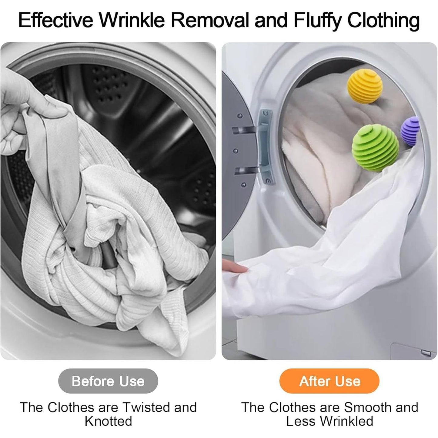 Reusable Silicone Laundry Ball – Lint, Hair & Dirt Remover