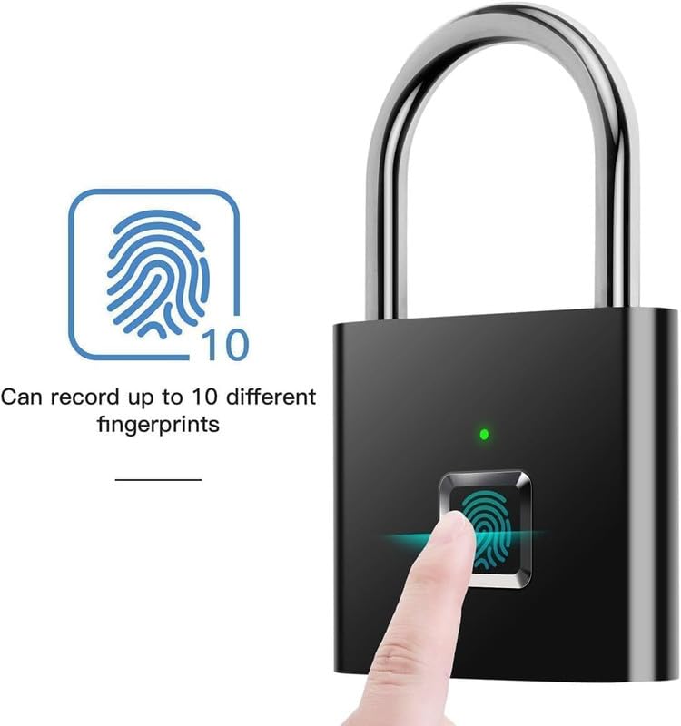 Smart Fingerprint Padlock – Keyless Waterproof Biometric Lock