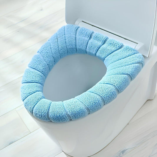 Soft Washable Toilet Seat Cover Cushion – Warm & Reusable Pad