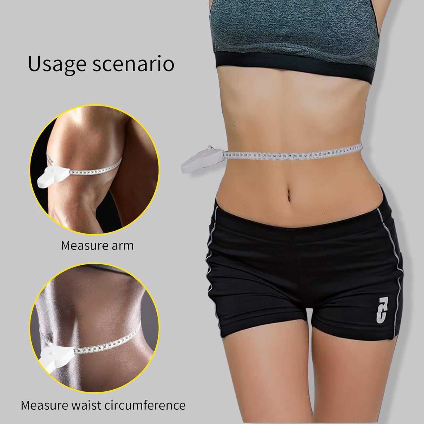 Soft Body Measuring Tape 150cm/60in Retractable for Tailoring