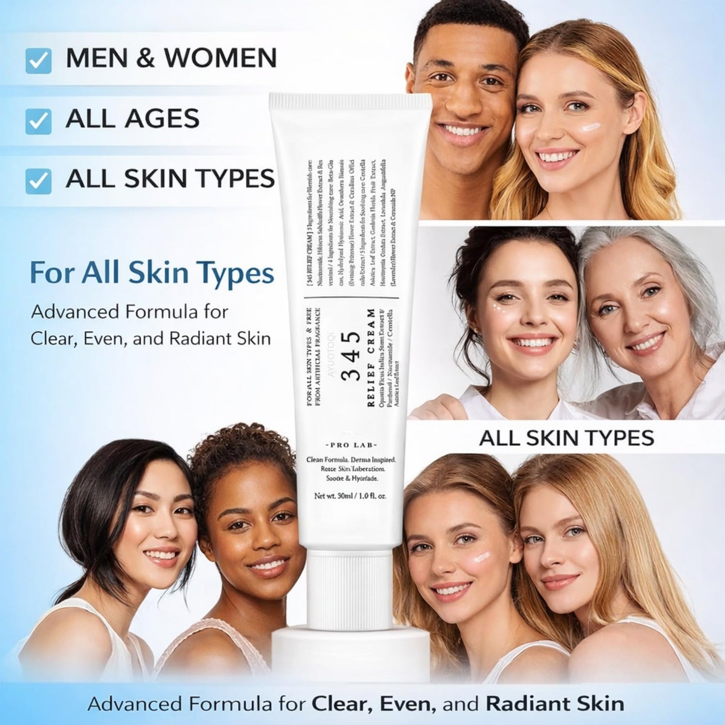 Soothing Face Moisturizer with Tea Tree & Niacinamide 50ml