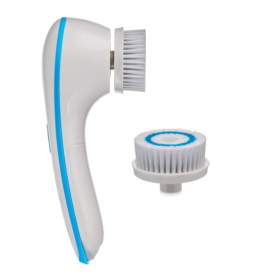 Spin Spa Facial Cleansing Brush with 2 Attachments for Deep Clean