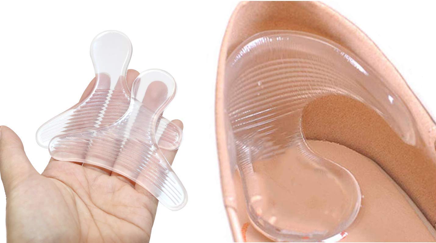 Transparent Silicone Gel Heel Pads for Women – 1 Pair