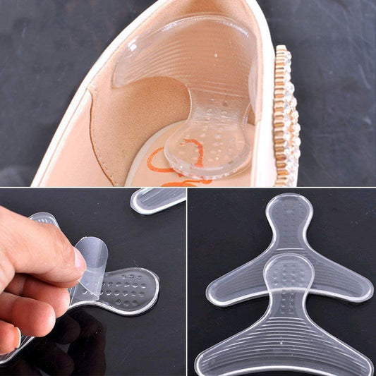 Transparent Silicone Gel Heel Pads for Women – 1 Pair