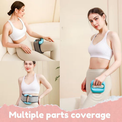 Wearable Percussion Massage Ring – Electric Deep Tissue Massager with 8 Intensity Levels & 3 Modes for Hands-Free Full Body Muscle Relief