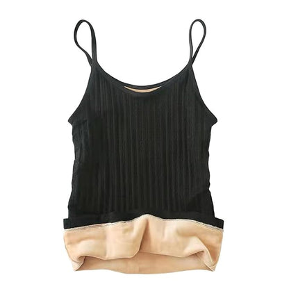 Women’s Velvet Thermal Camisole Slim-Fit Stretch Vest