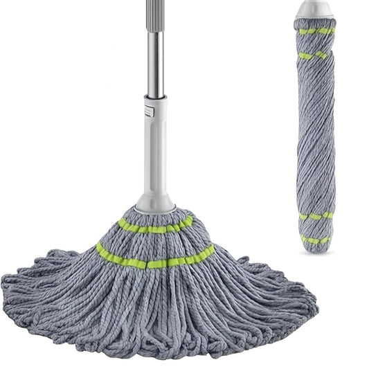 Wringing Twist Mop with Extendable Handle for Tile & Hardwood Floors
