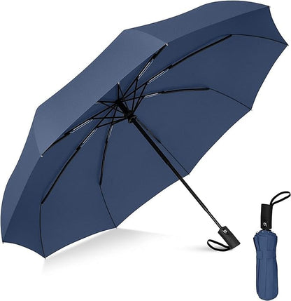 Automatic Open/Close Umbrella - Big Size, Windproof, Black Rainproof