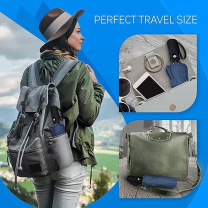 Automatic Open/Close Umbrella - Big Size, Windproof, Black Rainproof