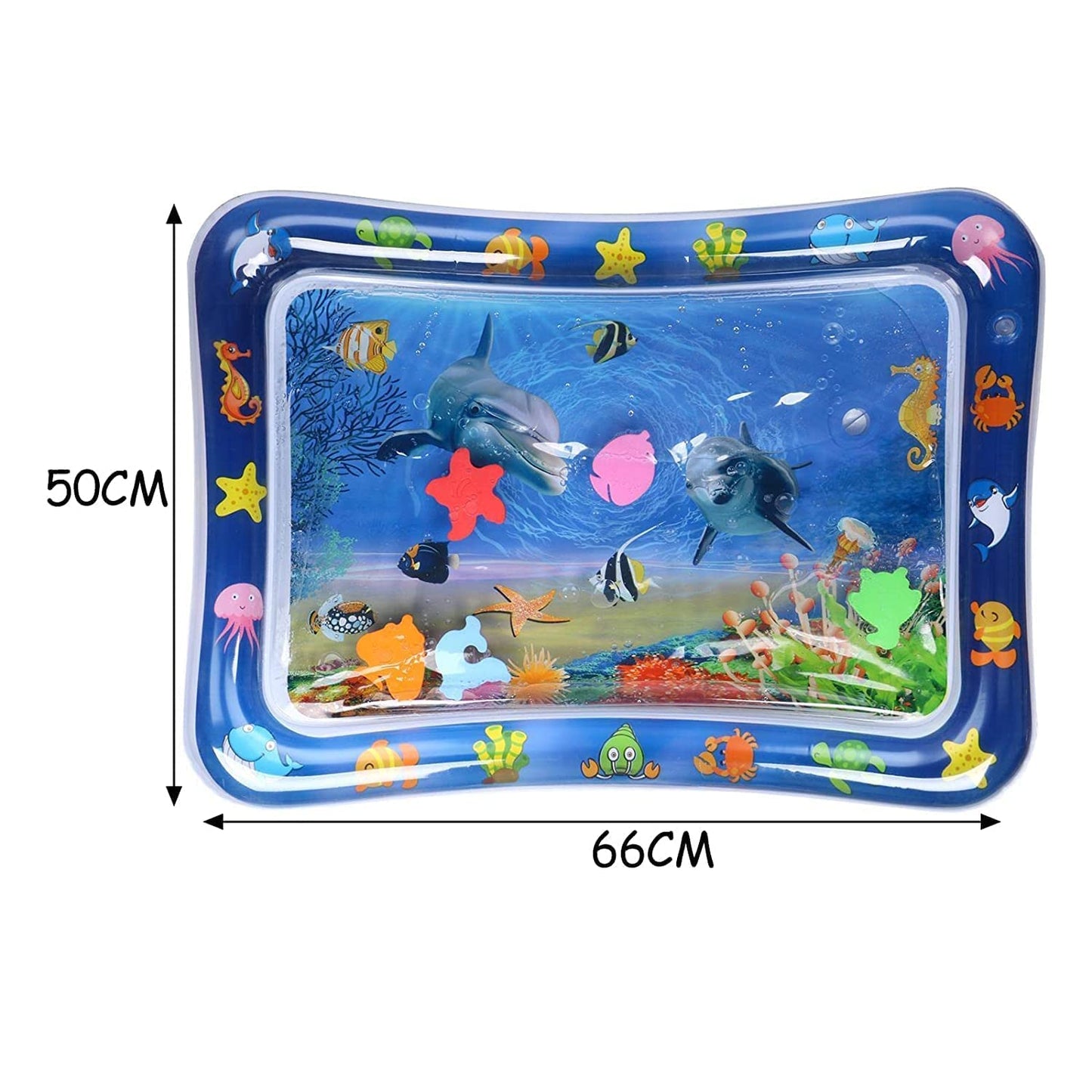 Baby Kids Water Play Mat Toys Inflatable Tummy Time Leak-Proof