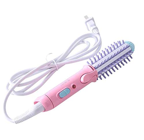2-in-1 Mini Hair Styler - Ceramic Curling Wand & Straightener Combo | 25W Travel-Friendly Iron for Frizz-Free Styling (Multicolor)