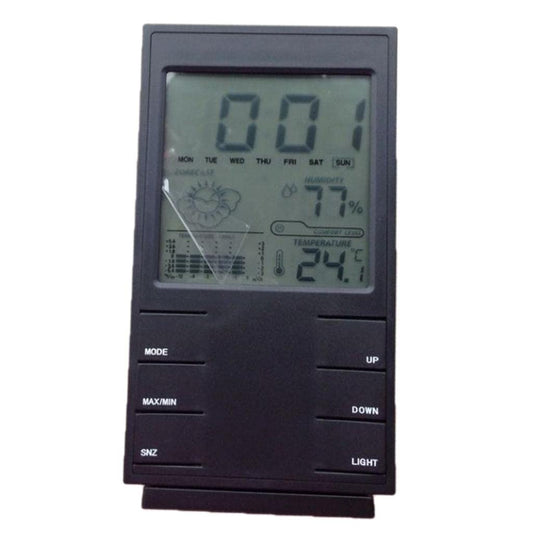 Digital Forecast Alarm Clock with Thermometer & Humidity Meter
