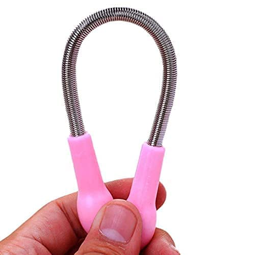 Facial Hair Remover Spring Epilator, Eyebrow Razors & Tweezers for Women (1 Kit)