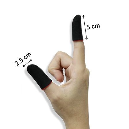 Anti-Slip Gaming Thumb Sleeves - Sweat-Proof, Touch Screen Sensitive (Multi-Color) 1 Pair