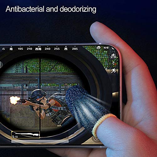 Anti-Slip Gaming Thumb Sleeves - Sweat-Proof, Touch Screen Sensitive (Multi-Color) 1 Pair