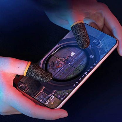 Anti-Slip Gaming Thumb Sleeves - Sweat-Proof, Touch Screen Sensitive (Multi-Color) 1 Pair