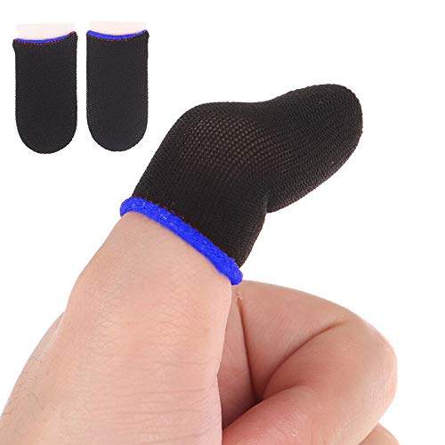Anti-Slip Gaming Thumb Sleeves - Sweat-Proof, Touch Screen Sensitive (Multi-Color) 1 Pair