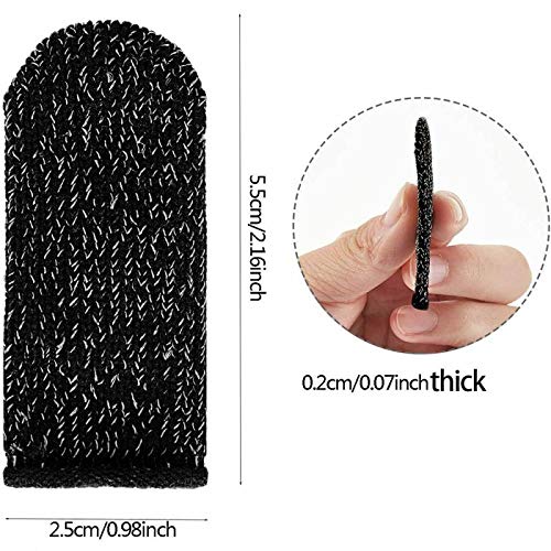 Anti-Slip Gaming Thumb Sleeves - Sweat-Proof, Touch Screen Sensitive (Multi-Color) 1 Pair
