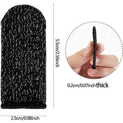 Anti-Slip Gaming Thumb Sleeves - Sweat-Proof, Touch Screen Sensitive (Multi-Color) 1 Pair